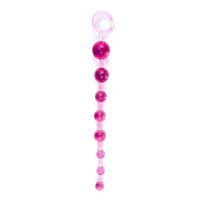 Анальные бусы Jelly Anal Beads Pink, SKN-ANL033 Pink