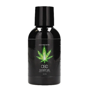 Набор для ванны и душа CBD Luxe Travel set - GREEN TEA & HEMP OIL ( 4 предмета )