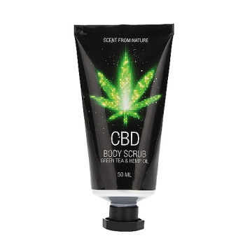 Набор для ванны и душа CBD Luxe Travel set - GREEN TEA & HEMP OIL ( 4 предмета )