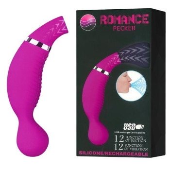 Вібростимулятор з вакуумною стимуляцією ROMANCE - Pecker, MC22