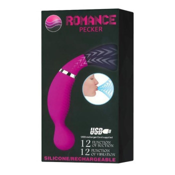 Вибростимулятор с вакуумной стимуляцией ROMANCE - Pecker, MC22