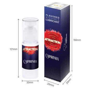 Оральный лубрикант на водной основе с ароматом кайпиринья Mai - Attraction Flavored Kissable Lubrikant Caipirinha, 50 ml