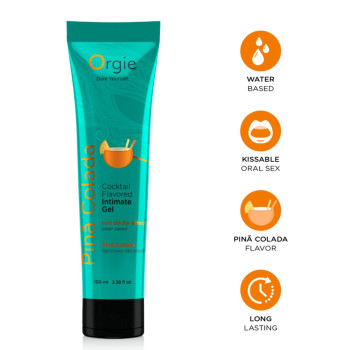 Оральний лубрикант Orgie Cocktail Flavored Intimate Gel - Pina Colada , 100 ml