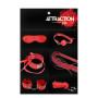 Набор MAI BDSM STARTER KIT Nº 75 Red: плеть, кляп, наручники, маска, ошейник, веревка, зажимы