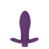 Анальна пробка з вібрацією MAI Attraction Toys №87 Black перезаряджаєма, длина 11см, диаметр 3,5см