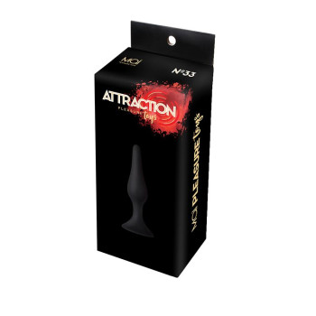 Анальная пробка на присоске MAI Attraction Toys №33 Black, длина 11,5cм, диаметр 3см