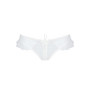 Трусики в горошок, з рюшами та шнурівкою Fatin Thong white L/XL - Passion