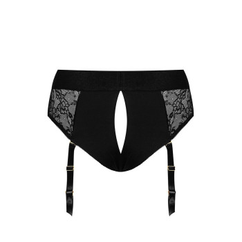 Мереживні труси для страпону з підв'обов'язками для панчіх Strap-On-Me DIVA HARNESS, S