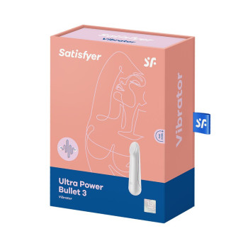 Вибропуля перезаряжаемая Ultra Power Bullet 3 White