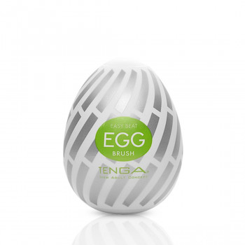 Мастурбатор-яйце Tenga Egg Brush з рельєфом у вигляді великої щетини
