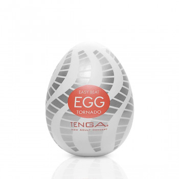 Мастурбатор-яйце Tenga Egg Tornado зі спірально-геометричним рельєфом