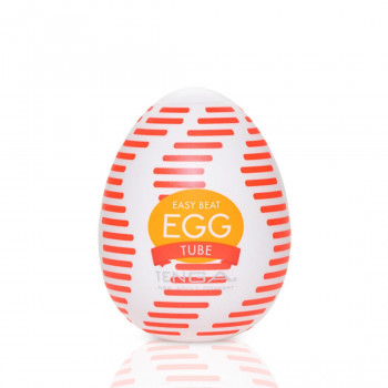 Мастурбатор-яйце Tenga Egg Tube, рельєф з поздовжніми лініями