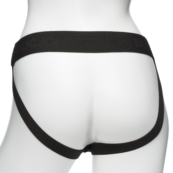 Набір для страпону з вібрацією Doc Johnson Body Extensions - BE Naughty - Black (м'ята упаковка)