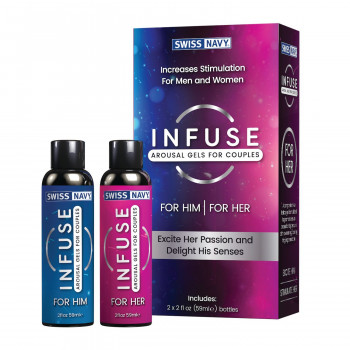 Возбуждающие гели для пар Swiss Navy Infuse Arousal Gels for Couples 2×59 мл