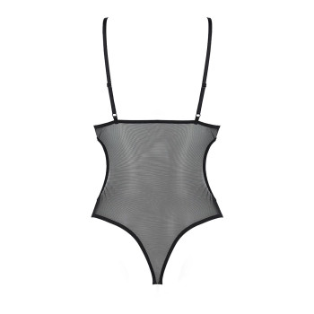 Боді з ажурним ліфом Christa Body black XXL/XXXL — Passion