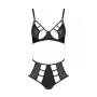 Распродажа!!! Комплект из эко-кожи Passion Tamaris Set black L/XL, бюстгальтер и трусики