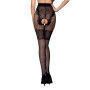 Колготки с открытым доступом, ажурные трусики и подвязки TIOPEN 013 black 5 (20/40 den) — Passion