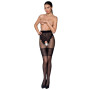 Колготки с открытым доступом, ажурные трусики и подвязки TIOPEN 013 black 5 (20/40 den) — Passion