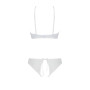Комплект: бра, трусики з ажурним декором та відкритим кроком Ursula Set white XXL/XXXL — Passion