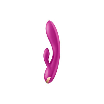 Смарт вибратор кролик с двойным отростком Satisfyer Double Flex Violet