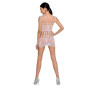 Бодистокинг — мини-платье с бабочками Passion BS090 white