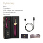 Вагинально-клиторальный вибратор Zalo — Bess Velvet Purple, мультифункциональный с насадками