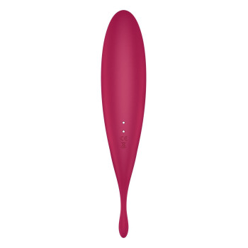 Смарт-вібратор для клітора з вакуумною стимуляцією Satisfyer Twirling Pro+ dark red