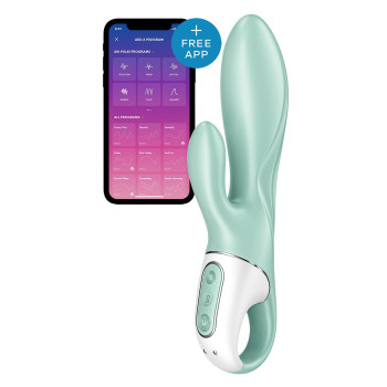 Смарт вібратор-кролик Satisfyer Air Pump Bunny 5+, надувається