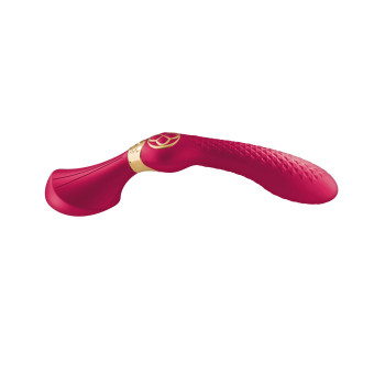 Вибромассажер Shunga Zoa Raspberry, двусторонний