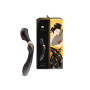 Вибромассажер Shunga Zoa Black, двусторонний