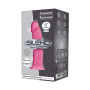 Фаллоимитатор SilexD Robby Pink Glow in the dark, двухслойный, силикон+Silexpan, диаметр 3,5см