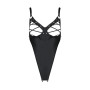 Боди из экокожи Passion Celine Body 4XL/5XL black, с доступом, открытый