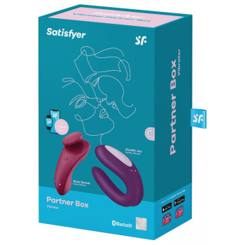 Набор Satisfyer Partner Box 1 (вибратор для пар Double Joy + вибратор в трусики Sexy Secret)