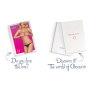 Мереживні танги з двома отворами Obsessive 831-THC-1 crotchless thong S/M, чорні, бантики