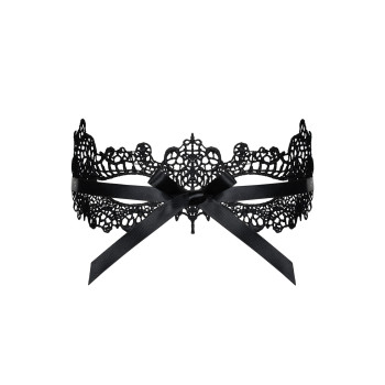Кружевная маска Obsessive A701 mask, единый размер, черная