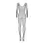 Сетчатый бодистокинг с длинным рукавом Obsessive Bodystocking N109 black S/M/L, черный, комбинезон,