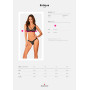 Мереживний бюстгальтер із трикутною чашкою Obsessive Estiqua bra M/L, чорний, широкі лямки