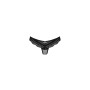 Полупрозрачные трусики с подвеской Obsessive Ivannes panties black 2XL/3XL, черные