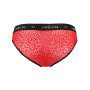 Мужские полупрозрачные трусы Passion 031 Slip Mike S/M Red, под леопард