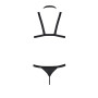Комплект мужского белья из стреп Passion 039 Set Andrew XXL/XXXL Black, стринги, шлейка