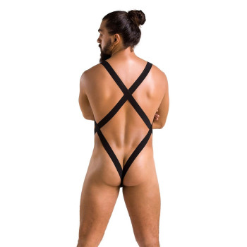 Мужское сетчатое боди Passion 040 Leon XXL/XXXL Black, сетка, резинки