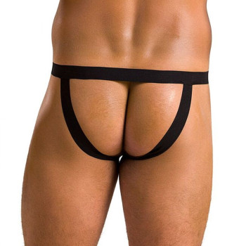 Мужские слипы на шнуровке Passion 044 Slip Ben XXL/XXXL Black, экокожа, люверсы