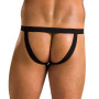 Мужские слипы на шнуровке Passion 044 Slip Ben XXL/XXXL Black, экокожа, люверсы