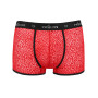 Чоловічі прозорі боксери Passion 046 Short Parker S/M Red, сітка, під леопард