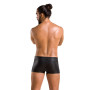Чоловічі шкіряні боксери із заклепками Passion 048 Short David XXL/XXXL Black