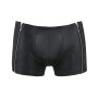 Мужские кожаные боксеры с молниями Passion 049 Short Matt L/XL Black