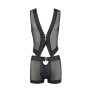 Комплект мужского белья на шнуровке Passion 053 Set William XXL/XXXL Black, жилет, боксеры