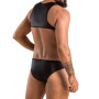 Мужское кожаное боди Passion 056 Adam S/M Black, заклепки