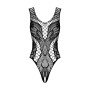 Бодистокинг с вырезами Obsessive B138 teddy S/M/L, black, с доступом