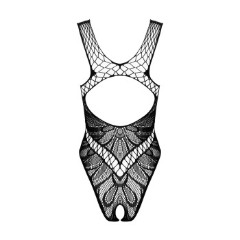 Бодистокинг с вырезами Obsessive B138 teddy S/M/L, black, с доступом